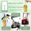 Cute Cartoon Keychain with Rotating Face Changing Design
